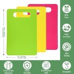 Set of 3 Non-Slip Plastic Cutting Boards