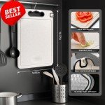 Double-Sided Non-Slip Titanium Cutting Board 14x10