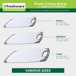 3-Piece Non-Slip Plastic Cutting Board Set