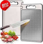 Double-Sided Non-Slip Titanium Cutting Board 14x10