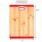Bamboo Cutting Board with Non-Slip Silicone Edge