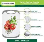 3-Piece Non-Slip Plastic Cutting Board Set