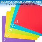 5-Piece Non-Slip Plastic Cutting Board Set