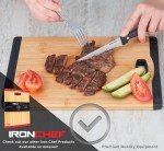 Bamboo Cutting Board with Non-Slip Silicone Edge