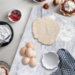 Elegant Marble Pastry Board – 20x16 Inch
