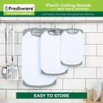 3-Piece Non-Slip Plastic Cutting Board Set