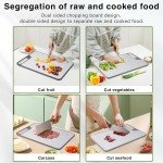 Large Non-Slip Cutting Board Set for Muffulettas