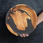 Olivarte Handmade Olive Wood Serving Plate