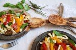 12" Olive Wood Salad Server Set - Rustic Style