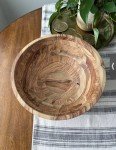 Large Olivewood Salad Bowl - 17.5