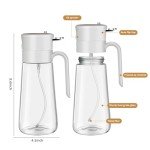2-in-1 Glass Olive Oil Dispenser & Sprayer