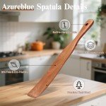 Set of 2 Wooden Spurtles for Sourdough Mixing