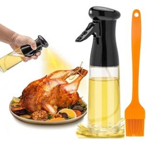220ml Glass Olive Oil Sprayer with Brush
