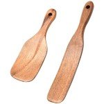 2 Pack Wooden Spurtle Set for Cooking & Baking