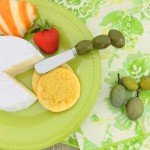 Hand-Painted Olive Cheese Spreaders Set of 4