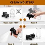 220ml Glass Olive Oil Sprayer with Brush