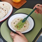 Mini Olive Green Silicone Spoon and Spatula