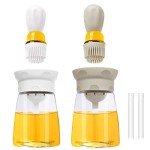 Oil Dispenser Set with Brush - 2 Pack