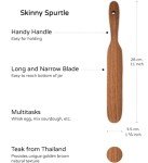 11” Wooden Spurtle for Sourdough Mixing & Stirring