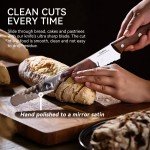 10-Inch German Stainless Steel Serrated Bread Knife