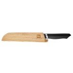 Damascus Steel 8-Inch Bread Knife with Sheath