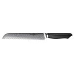 Damascus Steel 8-Inch Bread Knife with Sheath