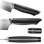 Damascus Steel 8-Inch Bread Knife with Sheath
