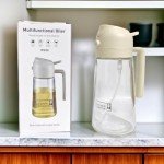 2-in-1 Oil Sprayer & Dispenser - 16oz Glass