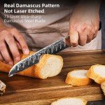 8-Inch Serrated VG10 Damascus Bread Knife