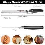 Klaus Meyer 8-Inch German Steel Bread Knife