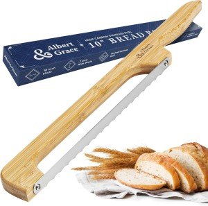 Bread Bow Knife with Cutting Guide - Muffuletta Essential