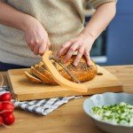 Wooden Serrated Bread Knife for Slicing Muffulettas