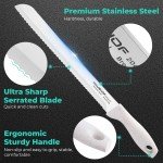 HAUSHOF 10'' Serrated Bread Knife with Sheath