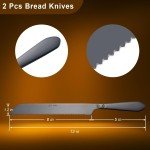 13-Inch Serrated Bread Knife Set for Muffulettas