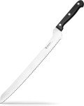 12-Inch Serrated Offset Bread Knife - Black