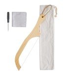 Wooden Serrated Bread Knife for Slicing Muffulettas