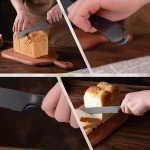 13-Inch Serrated Bread Knife Set for Muffulettas