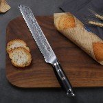 VG10 Damascus Steel 8" Bread Knife