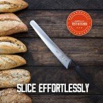 10-Inch Wavy Edge Bread Knife with Black Handle