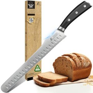 CoquusAid 10.6 Inch Serrated Bread Knife