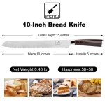 10-Inch Serrated Bread Knife for Homemade Muffulettas