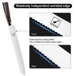 10-Inch Serrated Bread Knife for Homemade Muffulettas