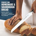 10" Serrated Bread Knife for Sourdough & Muffulettas