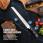10" Serrated Bread Knife for Sourdough & Muffulettas