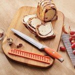 VITUER 8-Inch Serrated Bread Knife with Cover