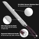 PAUDIN 10-Inch Serrated Bread Knife - German Steel
