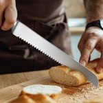 Premium 10" Sourdough Bread Knife - Ergonomic Design