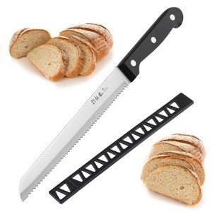 Stainless Steel 8-Inch Serrated Bread Knife