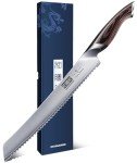 10-Inch Japanese Serrated Bread Knife by HOSHANHO