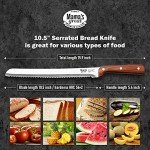 Mama's Ultra Sharp Serrated Bread Knife, 10.5 Inch